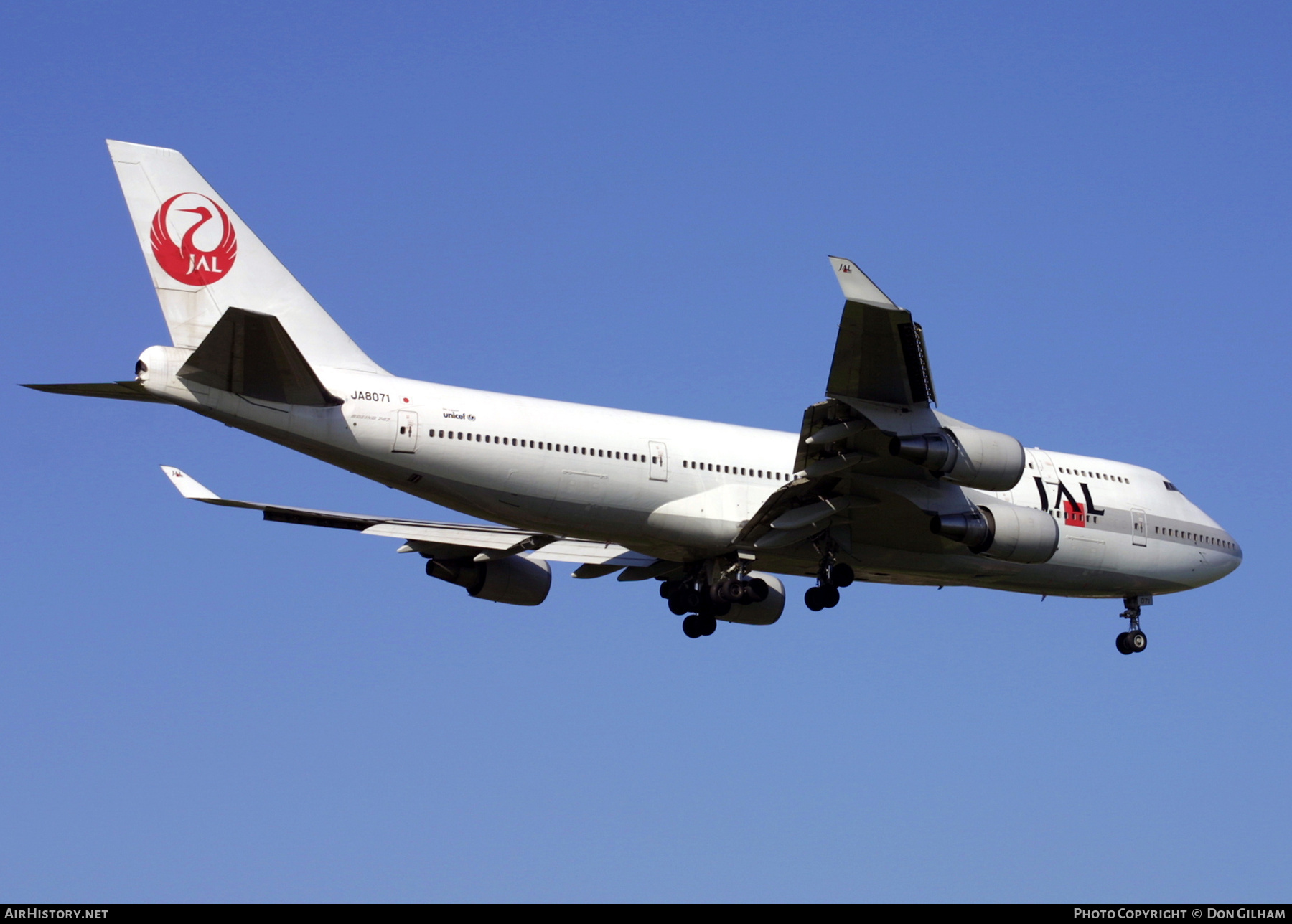 Aircraft Photo of JA8071 | Boeing 747-446 | Japan Airlines - JAL | AirHistory.net #327140