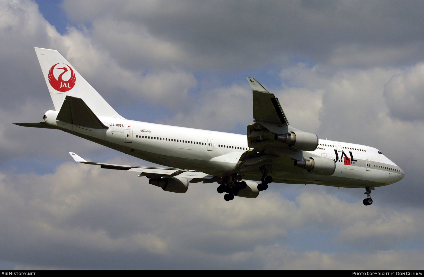 Aircraft Photo of JA8086 | Boeing 747-446 | Japan Airlines - JAL | AirHistory.net #327142