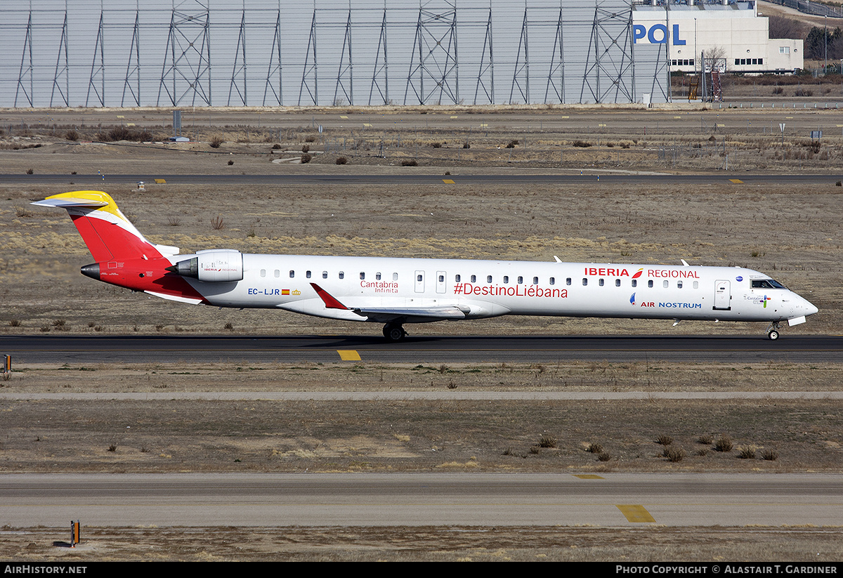 Aircraft Photo of EC-LJR | Bombardier CRJ-1000ER NG (CL-600-2E25) | Iberia Regional | AirHistory.net #327151