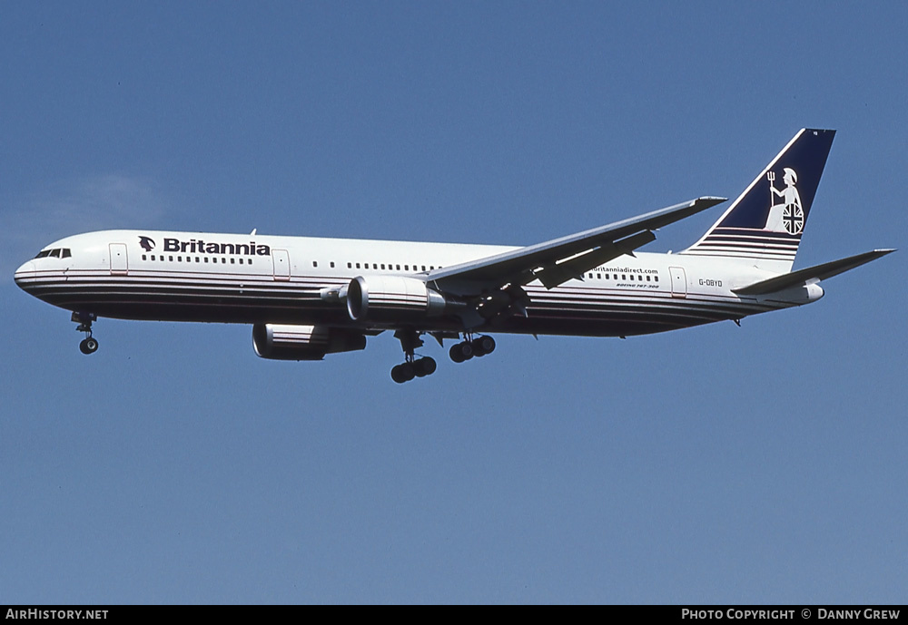Aircraft Photo of G-OBYD | Boeing 767-304/ER | Britannia Airways | AirHistory.net #327159