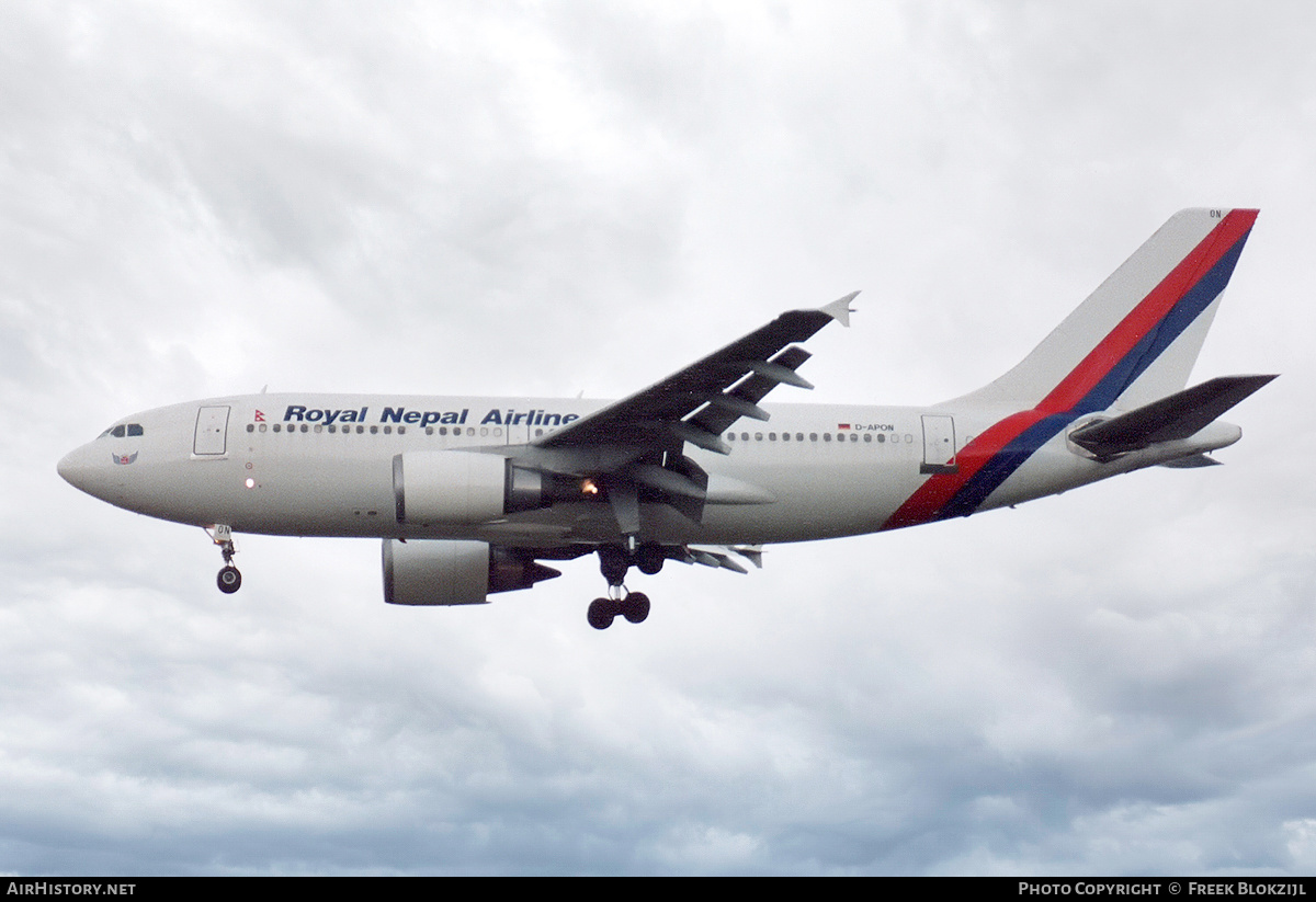 Aircraft Photo of D-APON | Airbus A310-304 | Royal Nepal Airlines | AirHistory.net #327186