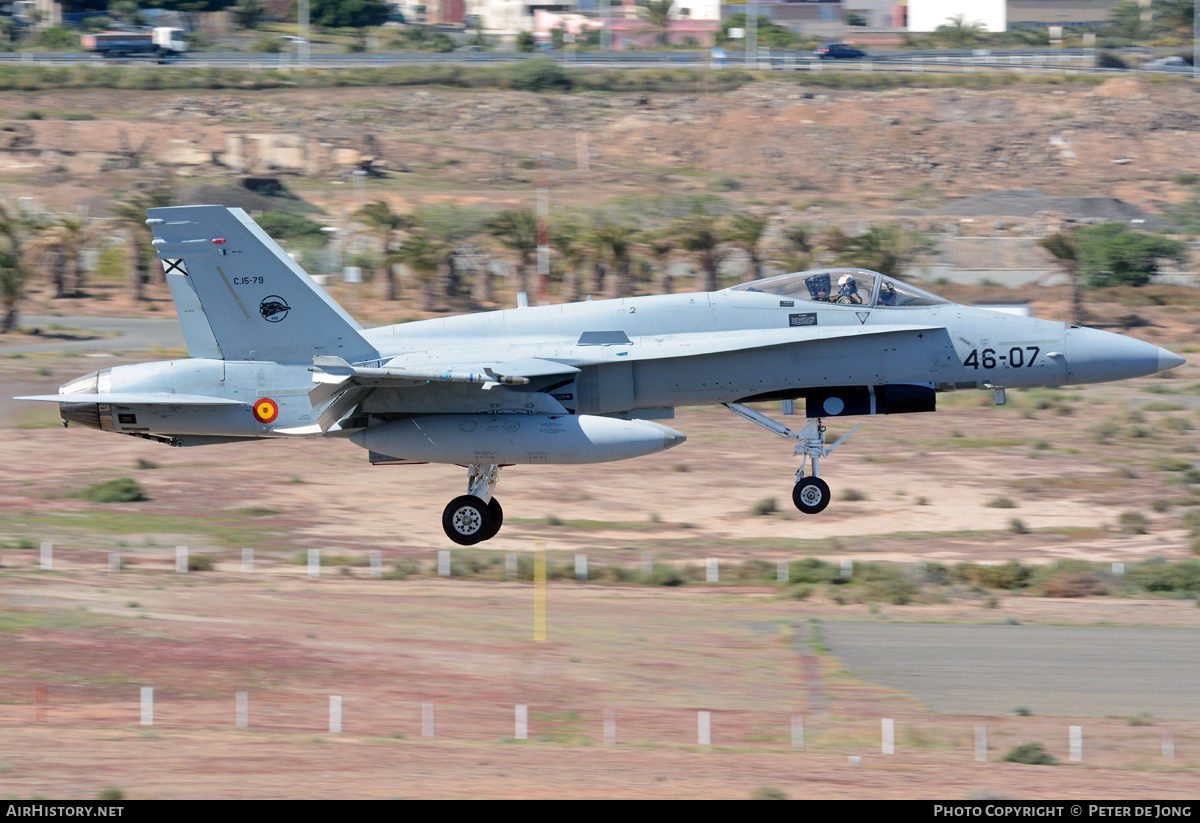 Aircraft Photo of C.15-79 | McDonnell Douglas F/A-18A+ Hornet | Spain - Air Force | AirHistory.net #327189