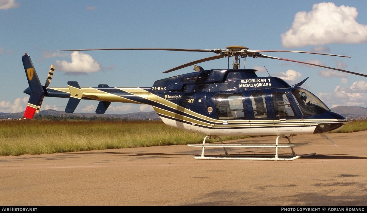 Aircraft Photo of ZS-RHK | Bell 407 | Repoblikan 'i Madagasikara | AirHistory.net #327194