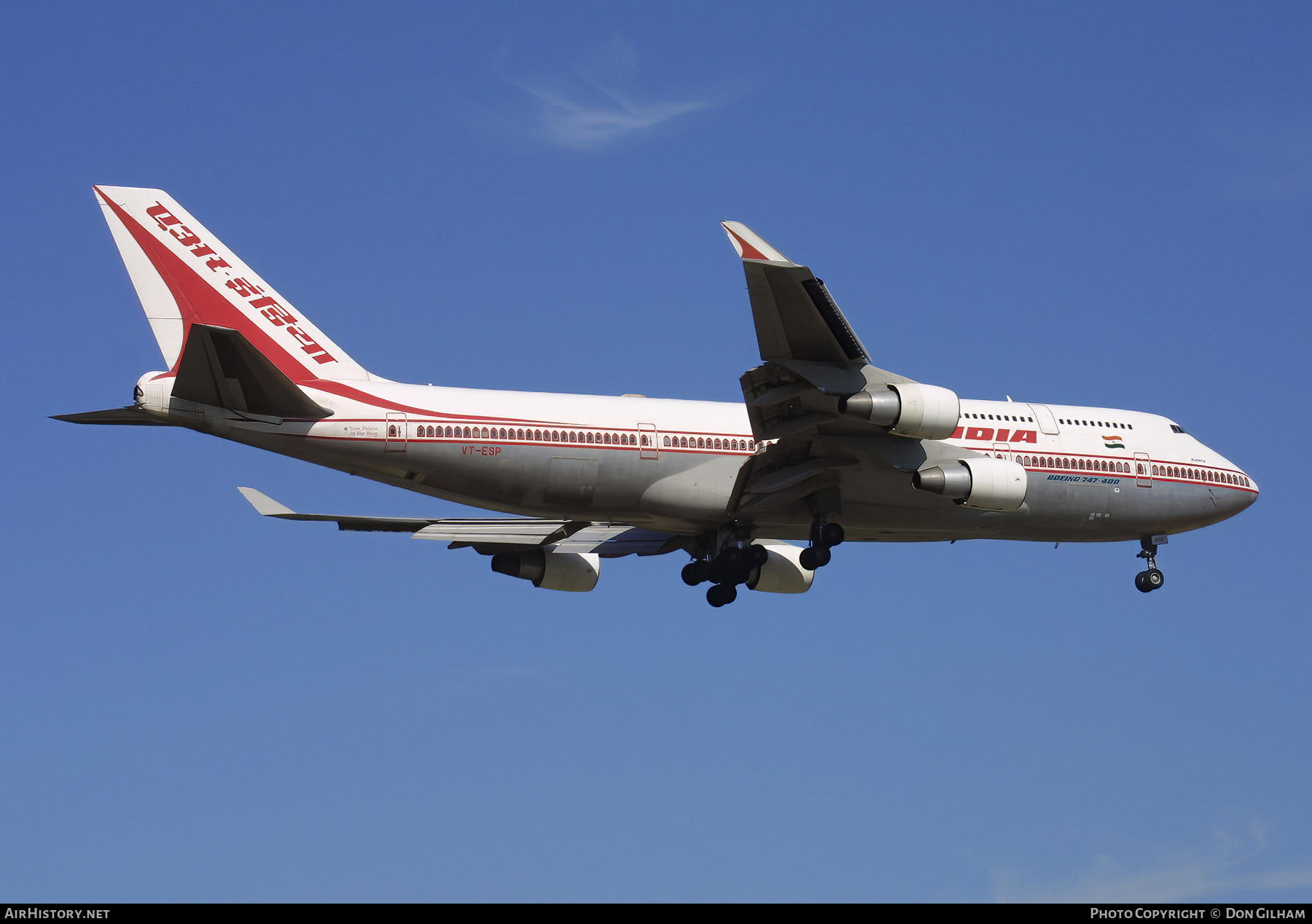 Aircraft Photo of VT-ESP | Boeing 747-437 | Air India | AirHistory.net #327212