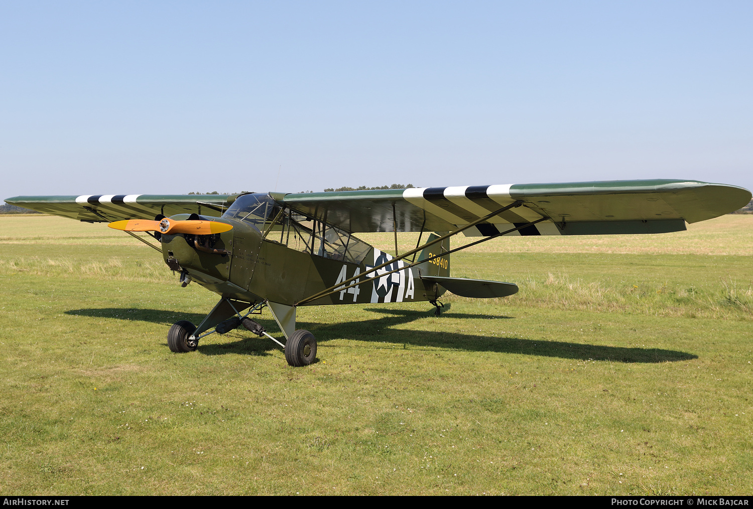 Aircraft Photo of G-BHPK / 238410 | Piper J-3C-65 Cub | USA - Air Force | AirHistory.net #327228