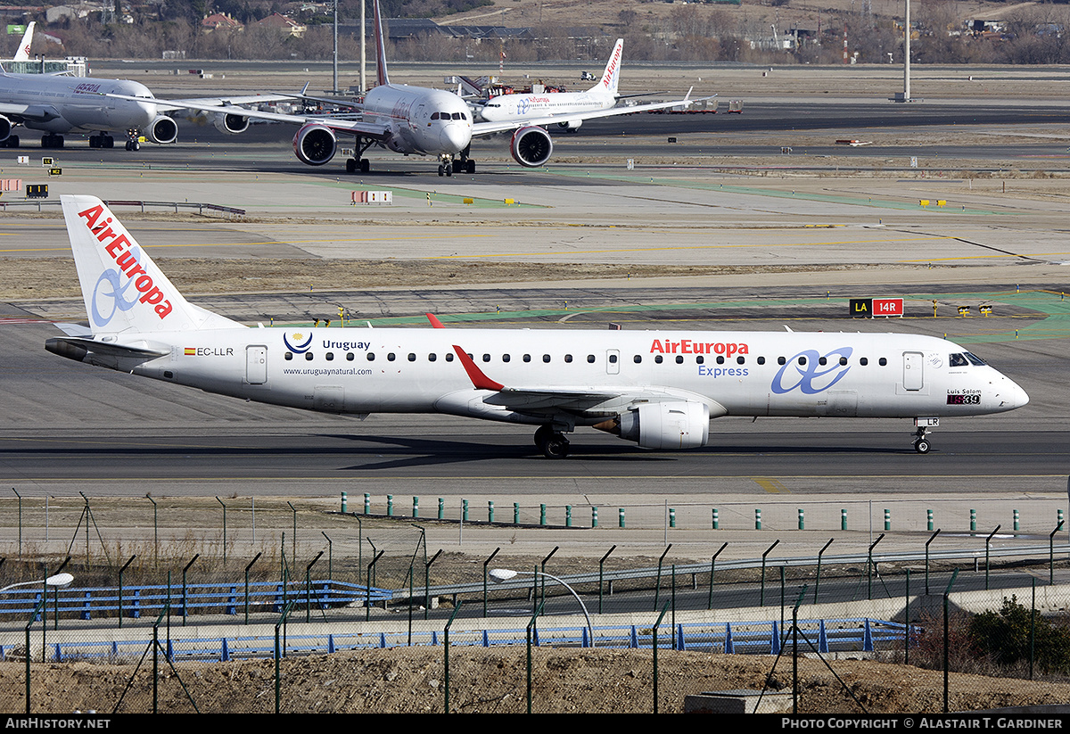 Aircraft Photo of EC-LLR | Embraer 195LR (ERJ-190-200LR) | Air Europa Express | AirHistory.net #327239