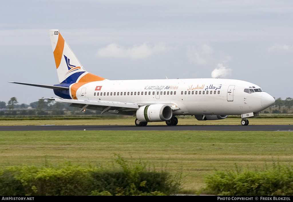 Aircraft Photo of TS-IED | Boeing 737-33A | Karthago Airlines | AirHistory.net #327246