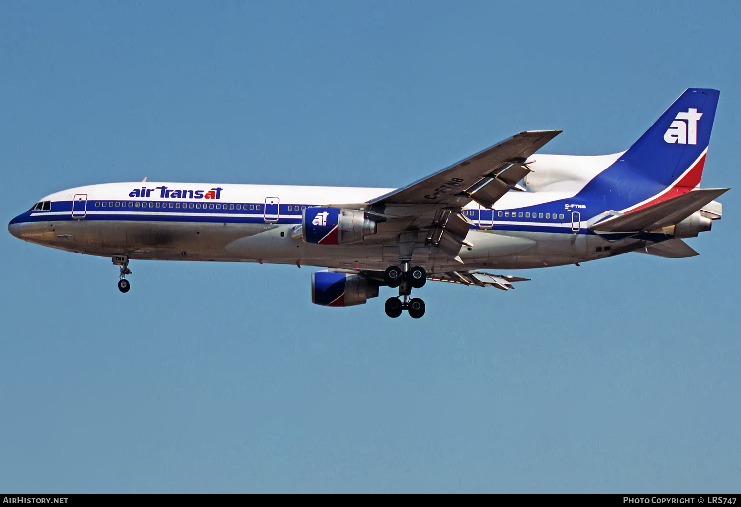Aircraft Photo of C-FTNB | Lockheed L-1011-385-1-14 TriStar 150 | Air Transat | AirHistory.net #327251