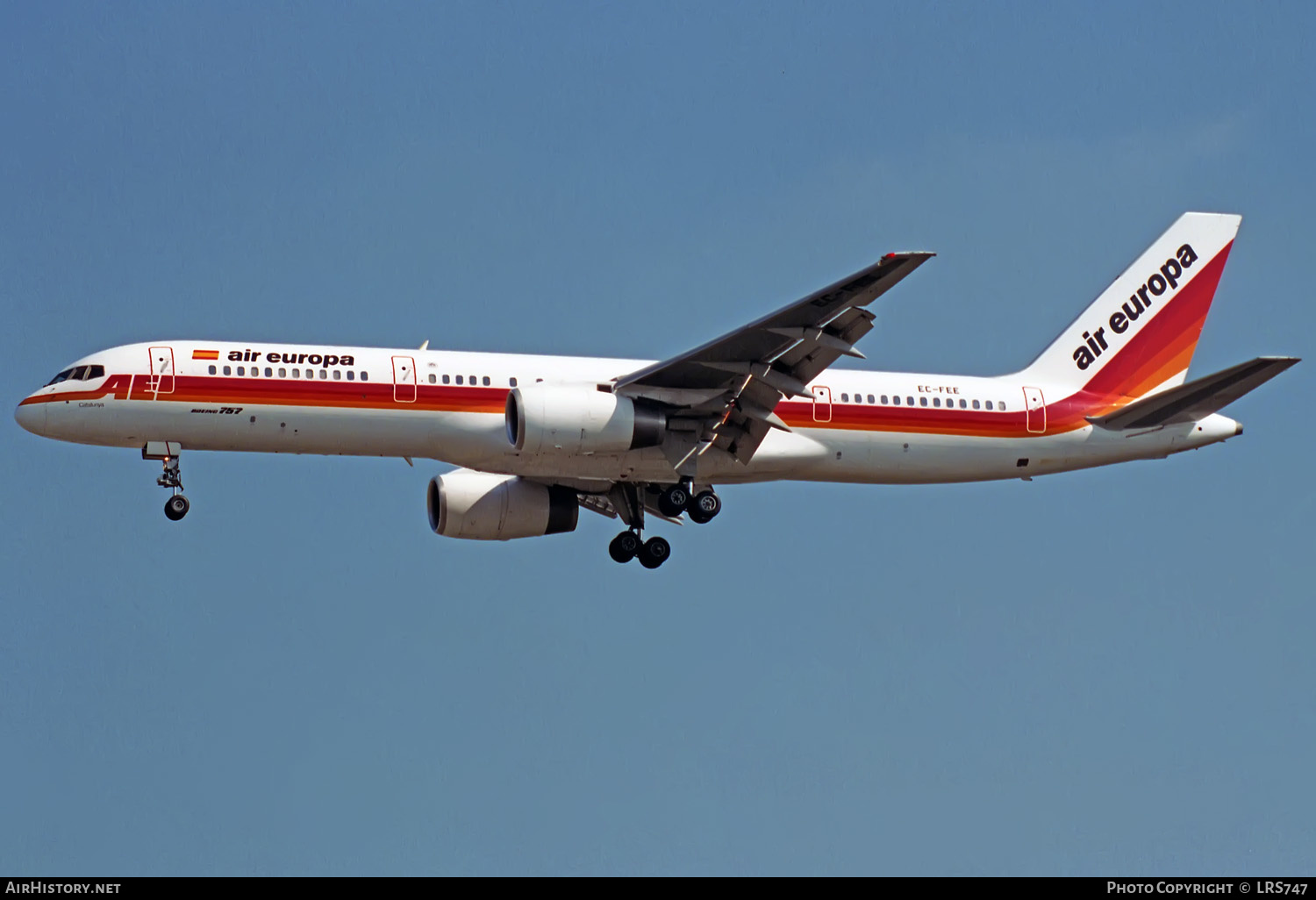 Aircraft Photo of EC-FEE | Boeing 757-236 | Air Europa | AirHistory.net #327254