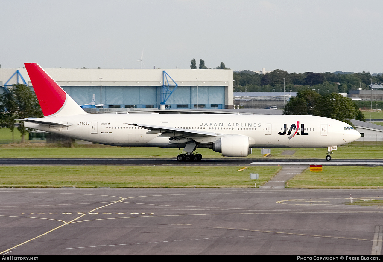 Aircraft Photo of JA706J | Boeing 777-246/ER | Japan Airlines - JAL | AirHistory.net #327258