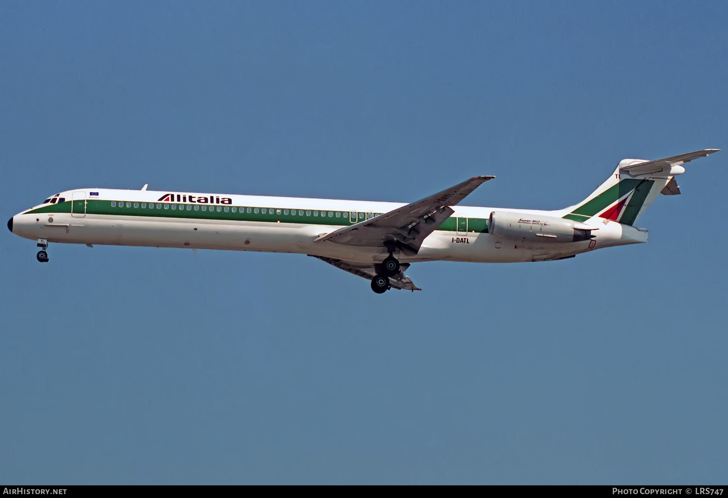 Aircraft Photo of I-DATL | McDonnell Douglas MD-82 (DC-9-82) | Alitalia | AirHistory.net #327270