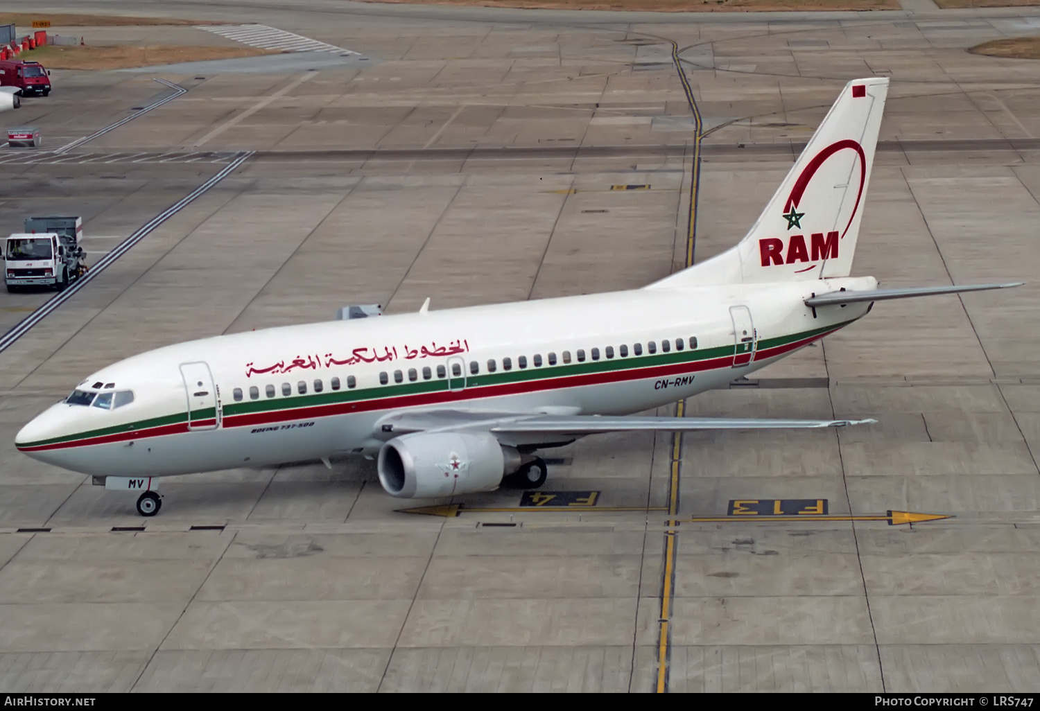 Aircraft Photo of CN-RMV | Boeing 737-5B6 | Royal Air Maroc - RAM | AirHistory.net #327281