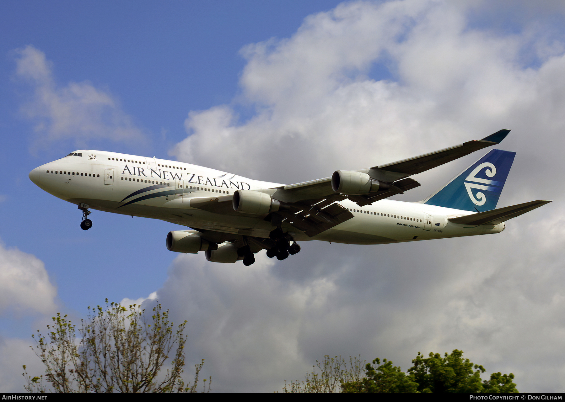 Aircraft Photo of ZK-NBV | Boeing 747-419 | Air New Zealand | AirHistory.net #327304