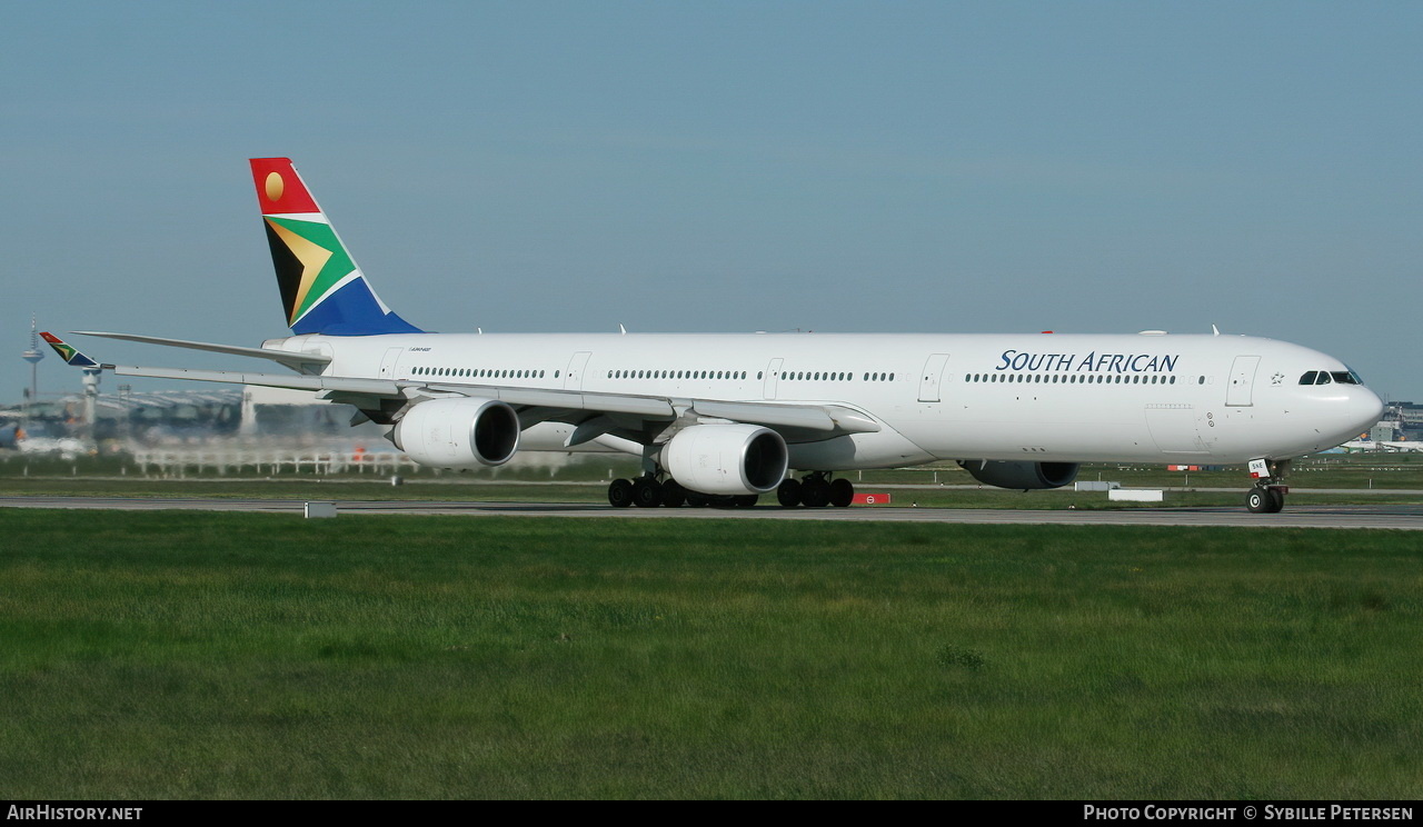 Aircraft Photo of ZS-SNE | Airbus A340-642 | South African Airways | AirHistory.net #327313