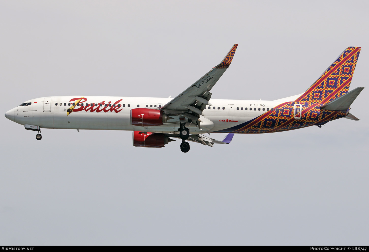 Aircraft Photo of PK-LBG | Boeing 737-9GP/ER | Batik Air | AirHistory.net #327328