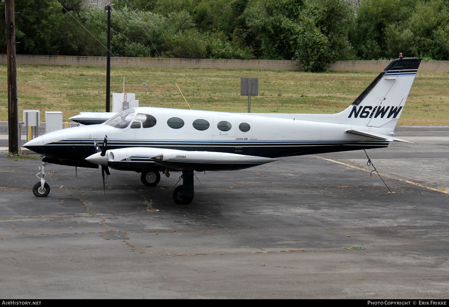 Aircraft Photo of N61WW | Cessna 340 | AirHistory.net #327345