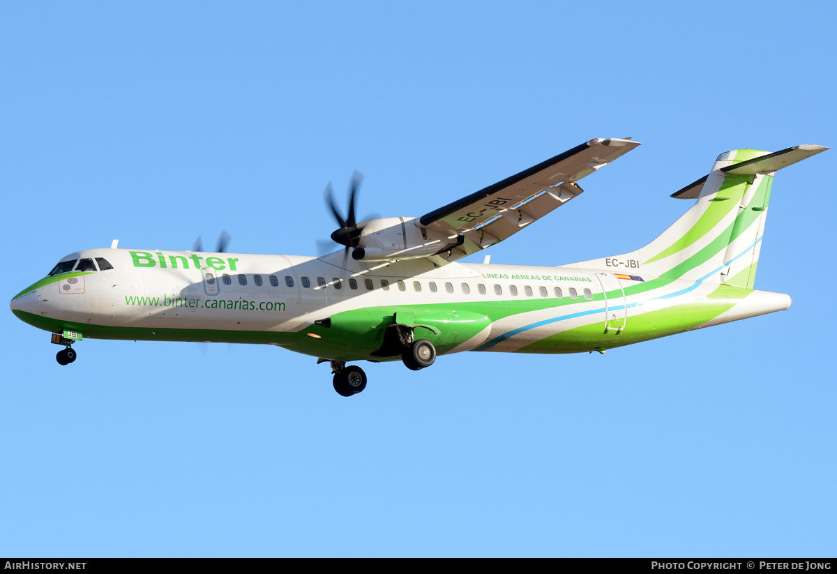 Aircraft Photo of EC-JBI | ATR ATR-72-500 (ATR-72-212A) | Binter Canarias | AirHistory.net #327377