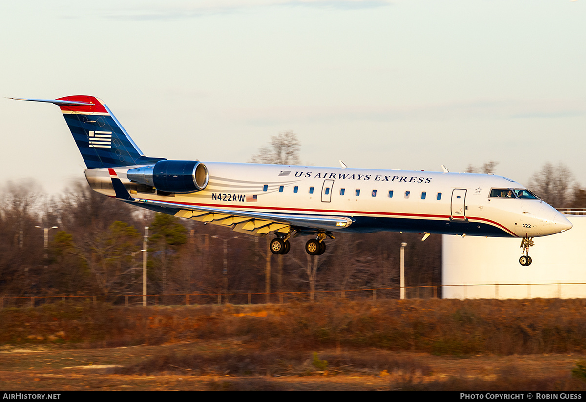 Aircraft Photo of N422AW | Bombardier CRJ-200LR (CL-600-2B19) | US Airways Express | AirHistory.net #327398