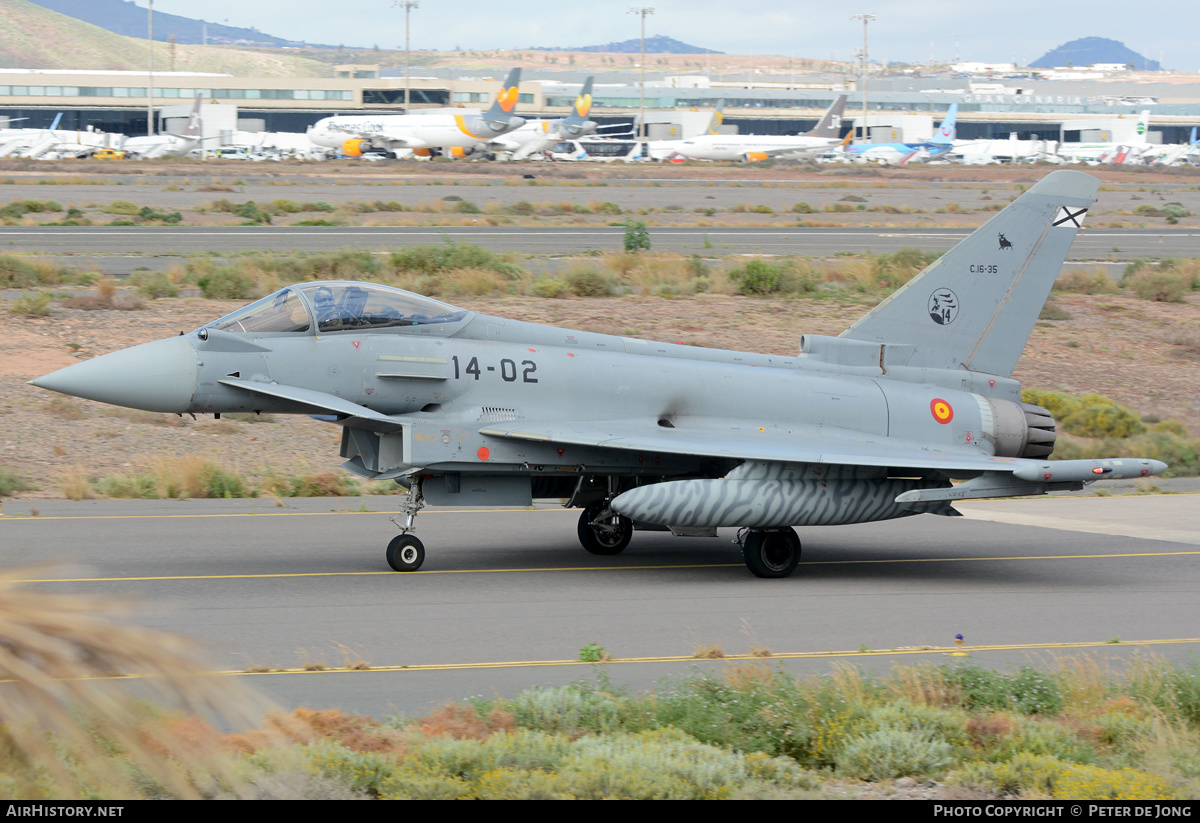 Aircraft Photo of C16-35 | Eurofighter EF-2000 Typhoon S | Spain - Air Force | AirHistory.net #327413