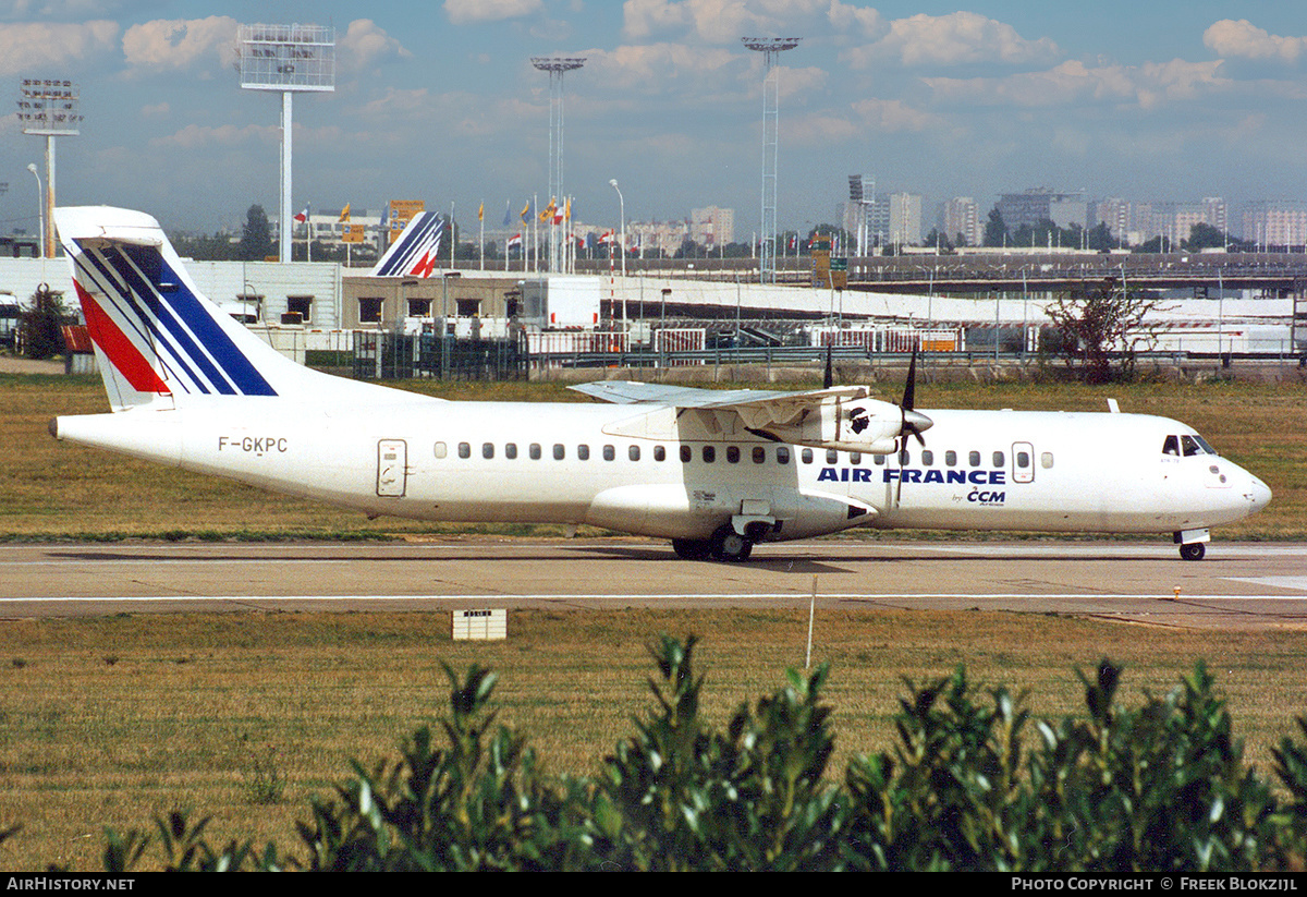 Aircraft Photo of F-GKPC | ATR ATR-72-202 | Air France | AirHistory.net #327449