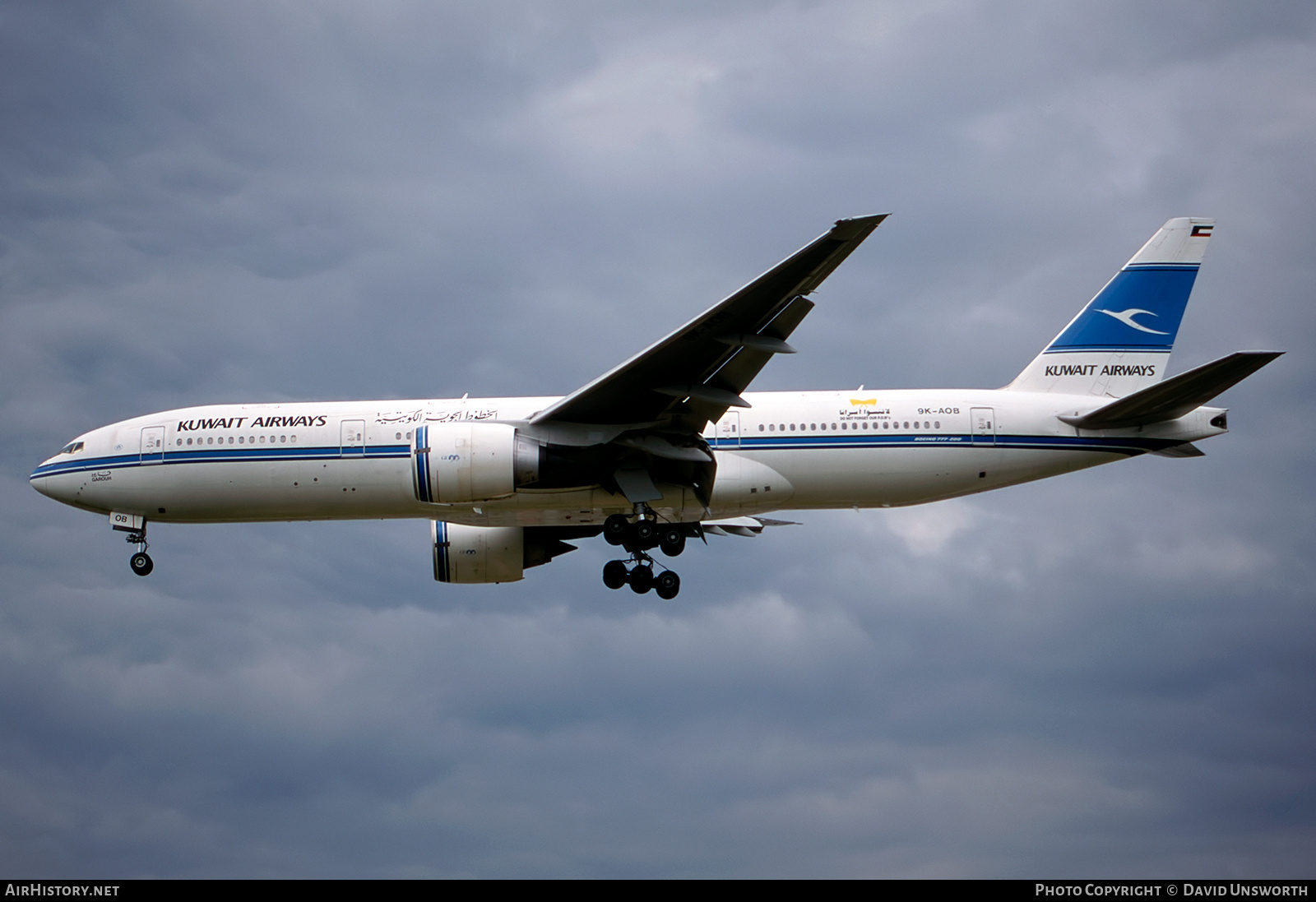 Aircraft Photo of 9K-AOB | Boeing 777-269/ER | Kuwait Airways | AirHistory.net #327488
