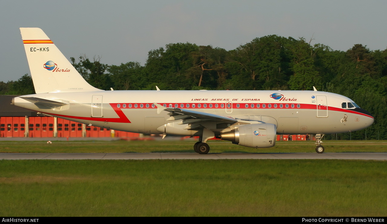 Aircraft Photo of EC-KKS | Airbus A319-111 | Iberia | AirHistory.net #327509