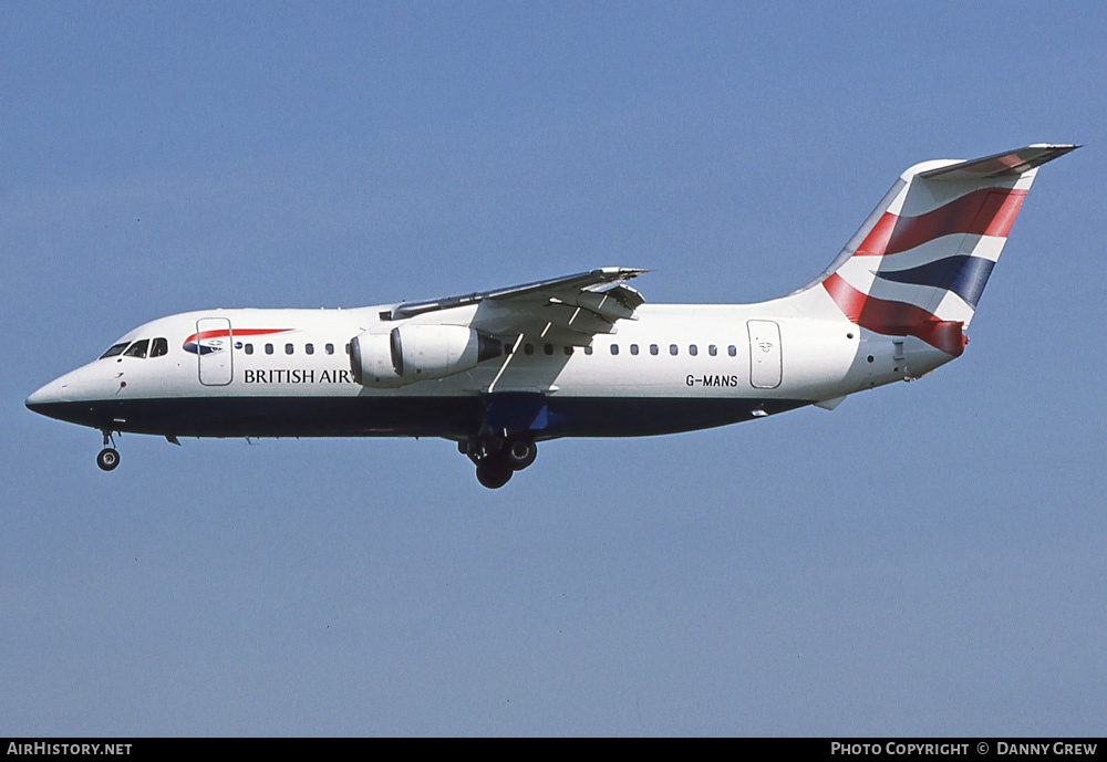 Aircraft Photo of G-MANS | British Aerospace BAe-146-200 | British Airways | AirHistory.net #327528