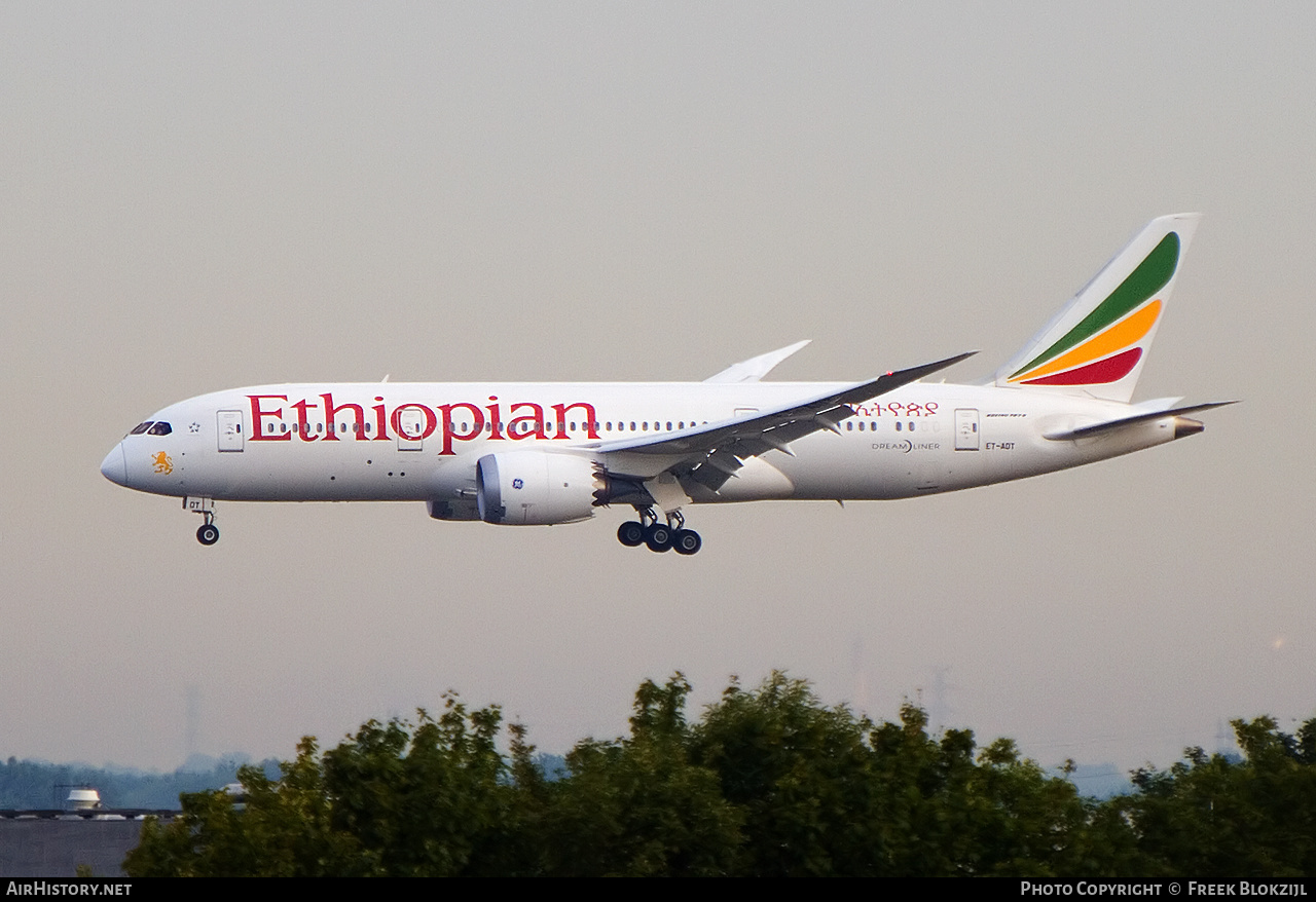 Aircraft Photo of ET-AOT | Boeing 787-8 Dreamliner | Ethiopian Airlines | AirHistory.net #327557