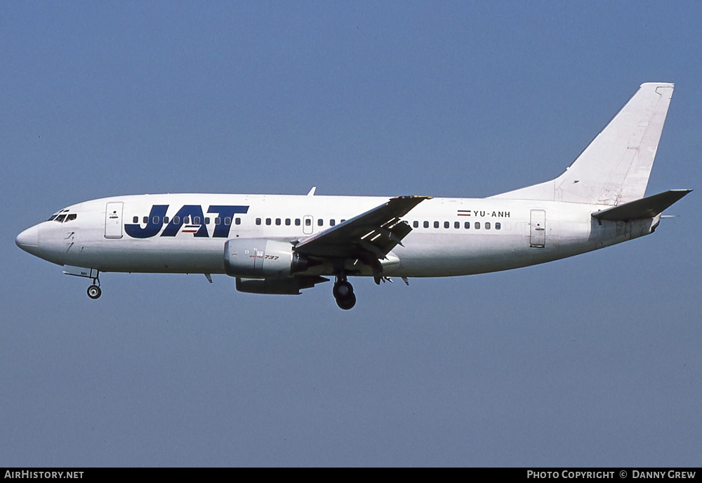 Aircraft Photo of YU-ANH | Boeing 737-3H9 | JAT Yugoslav Airlines - Jugoslovenski Aerotransport | AirHistory.net #327559