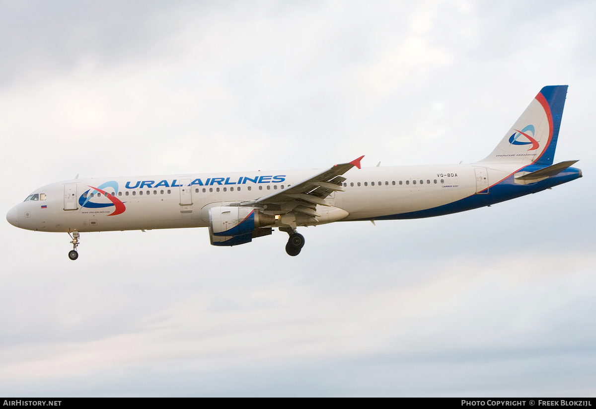 Aircraft Photo of VQ-BDA | Airbus A321-211 | Ural Airlines | AirHistory.net #327565