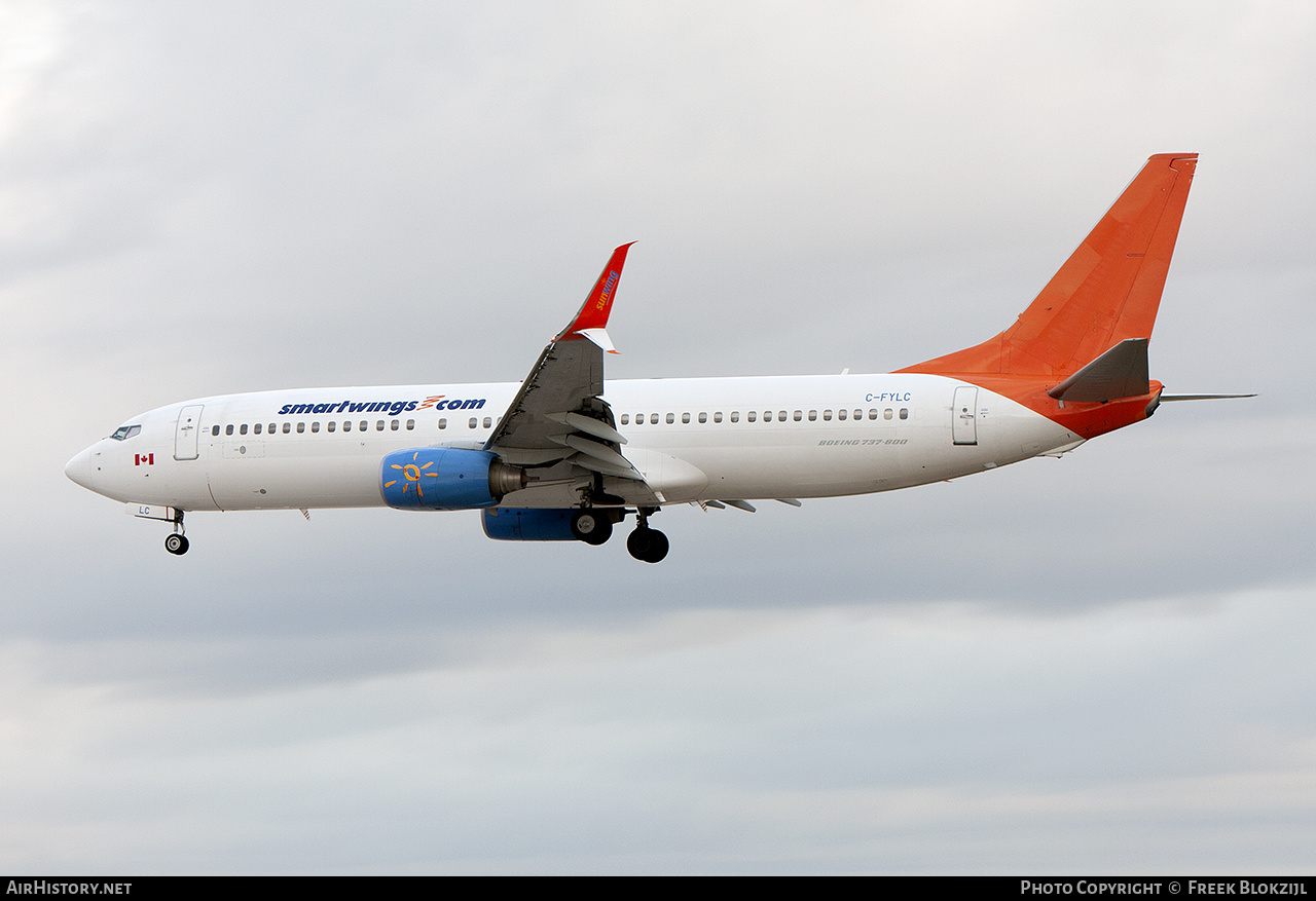 Aircraft Photo of C-FYLC | Boeing 737-8BK | Smartwings | AirHistory.net #327566