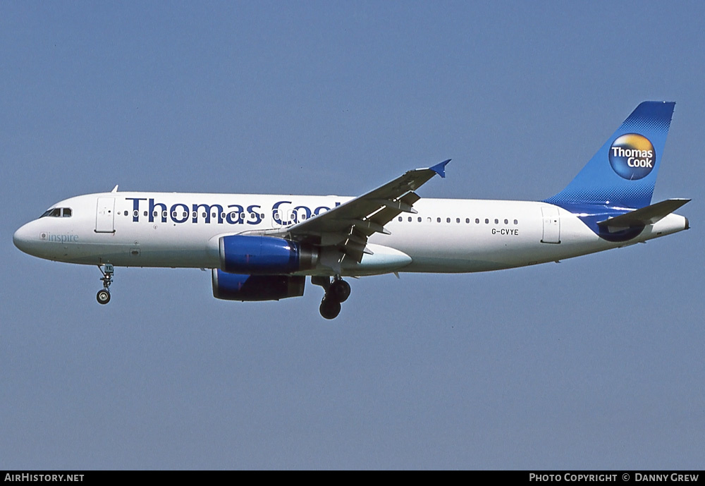 Aircraft Photo of G-CVYE | Airbus A320-231 | Thomas Cook Airlines | AirHistory.net #327597