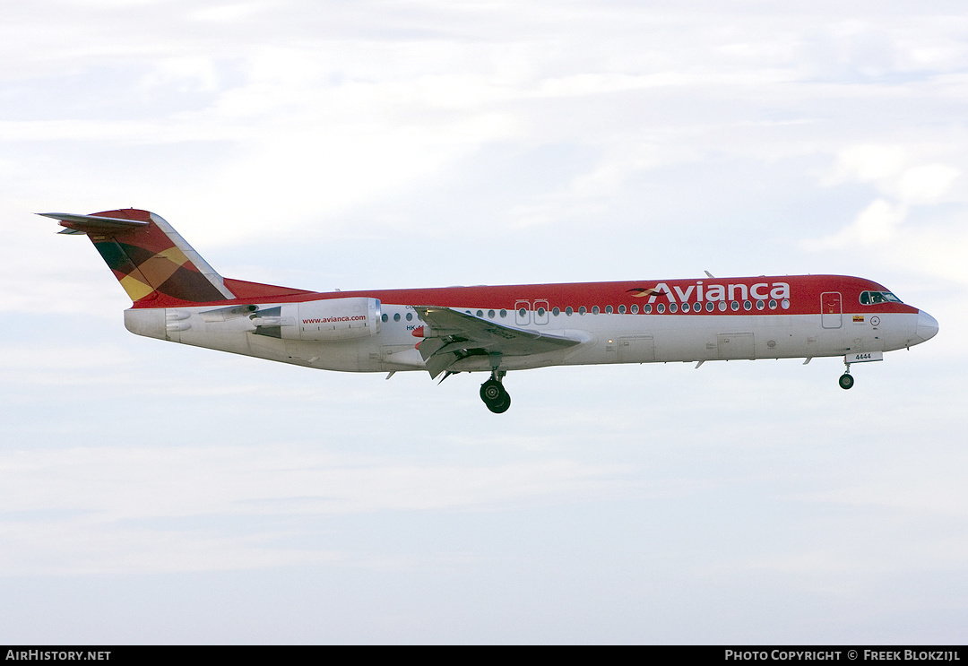 Aircraft Photo of HK-4444 | Fokker 100 (F28-0100) | Avianca | AirHistory.net #327619