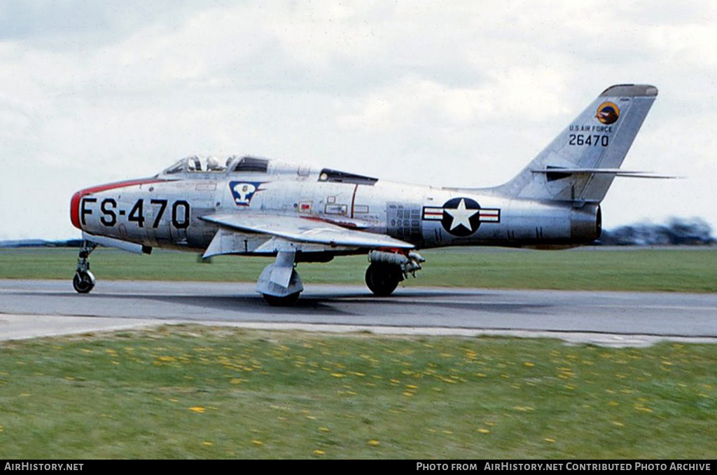 Aircraft Photo of 52-6470 / 26470 | Republic F-84F Thunderstreak | USA - Air Force | AirHistory.net #327659