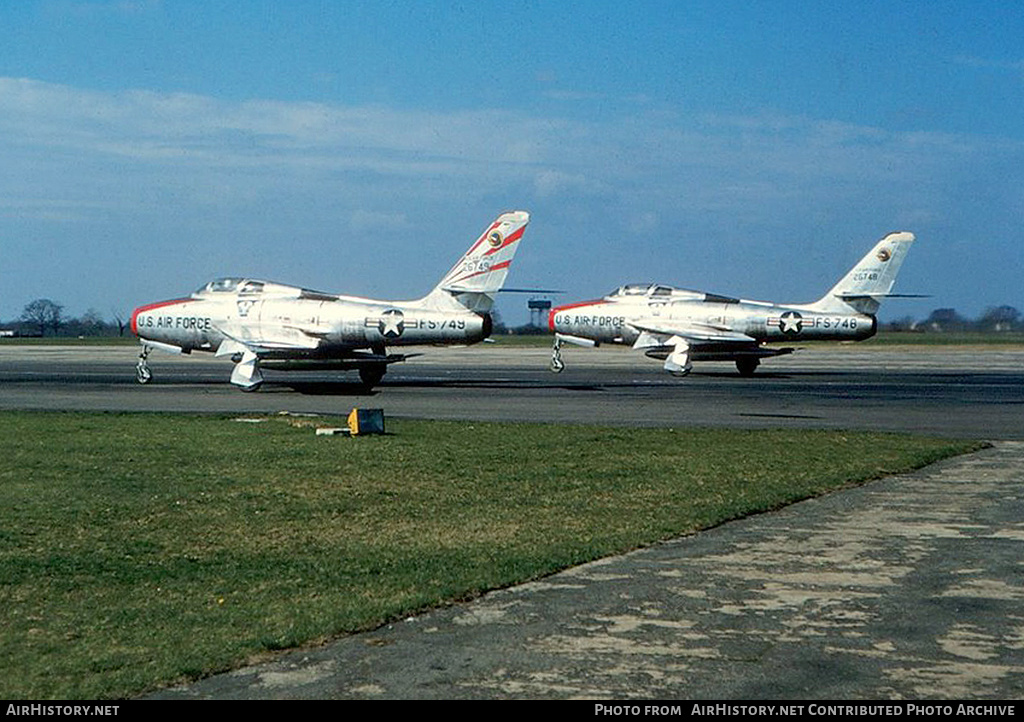 Aircraft Photo of 52-6749 / 26749 | Republic F-84F Thunderstreak | USA - Air Force | AirHistory.net #327671