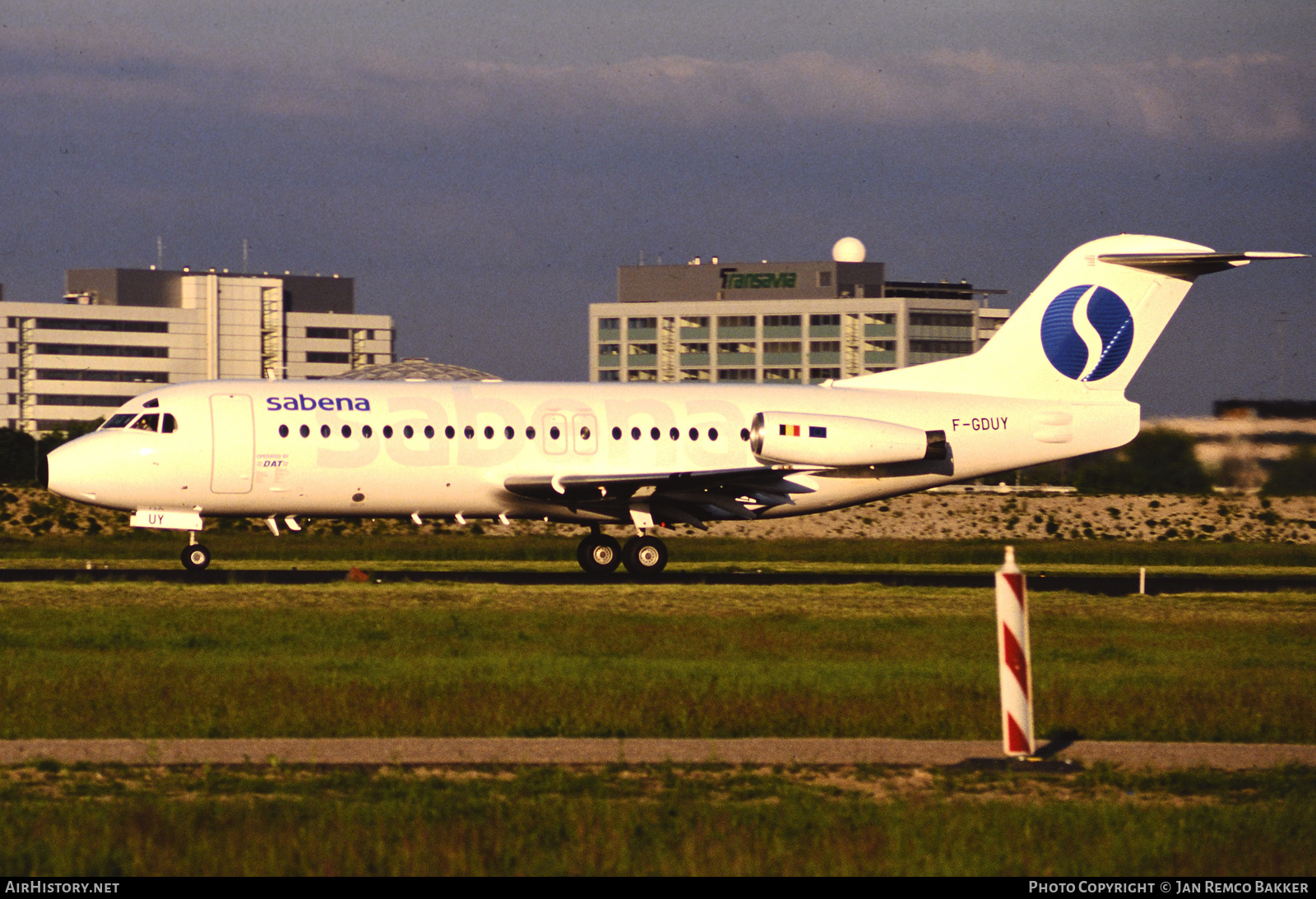 Aircraft Photo of F-GDUY | Fokker F28-4000 Fellowship | Sabena | AirHistory.net #327677