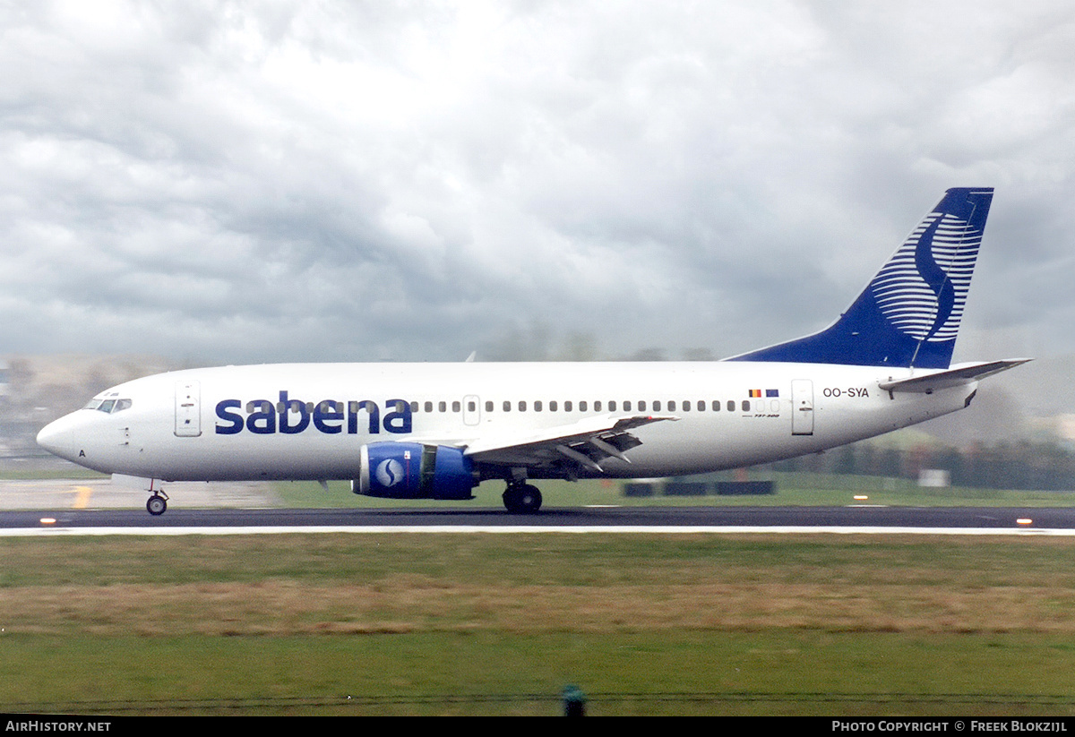 Aircraft Photo of OO-SYA | Boeing 737-329 | Sabena | AirHistory.net #327754