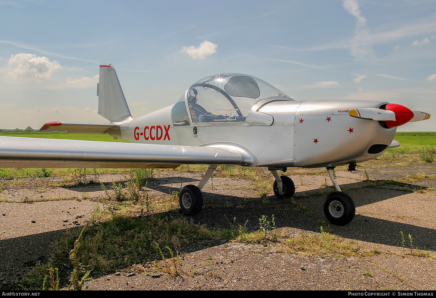 Aircraft Photo of G-CCDX | Evektor-Aerotechnik EV-97 Eurostar | AirHistory.net #327785