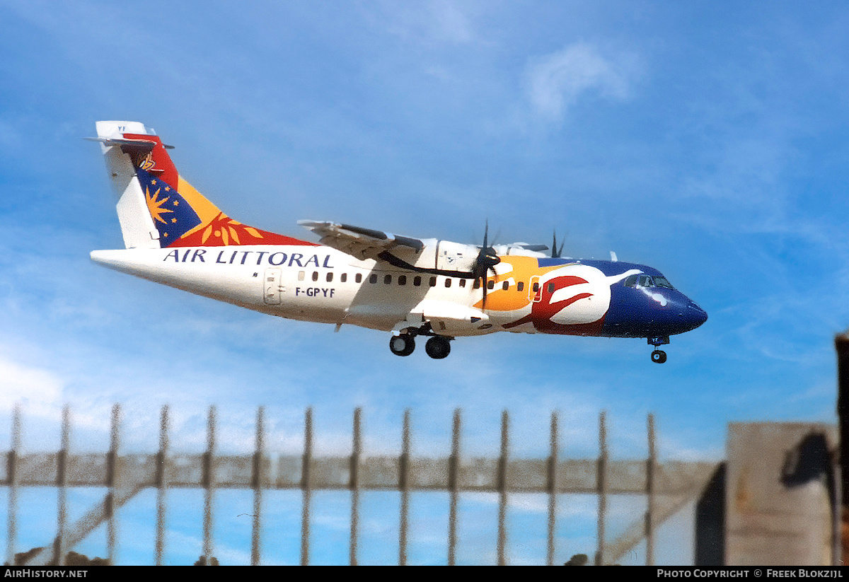 Aircraft Photo of F-GPYF | ATR ATR-42-500 | Air Littoral | AirHistory.net #327834