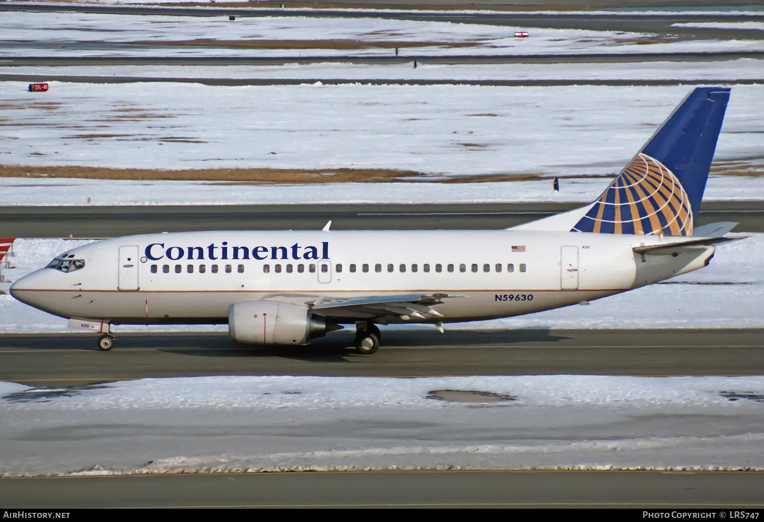 Aircraft Photo of N59630 | Boeing 737-524 | Continental Airlines | AirHistory.net #327877