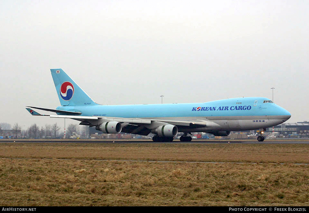 Aircraft Photo of HL7437 | Boeing 747-4B5F/SCD | Korean Air Cargo | AirHistory.net #327880
