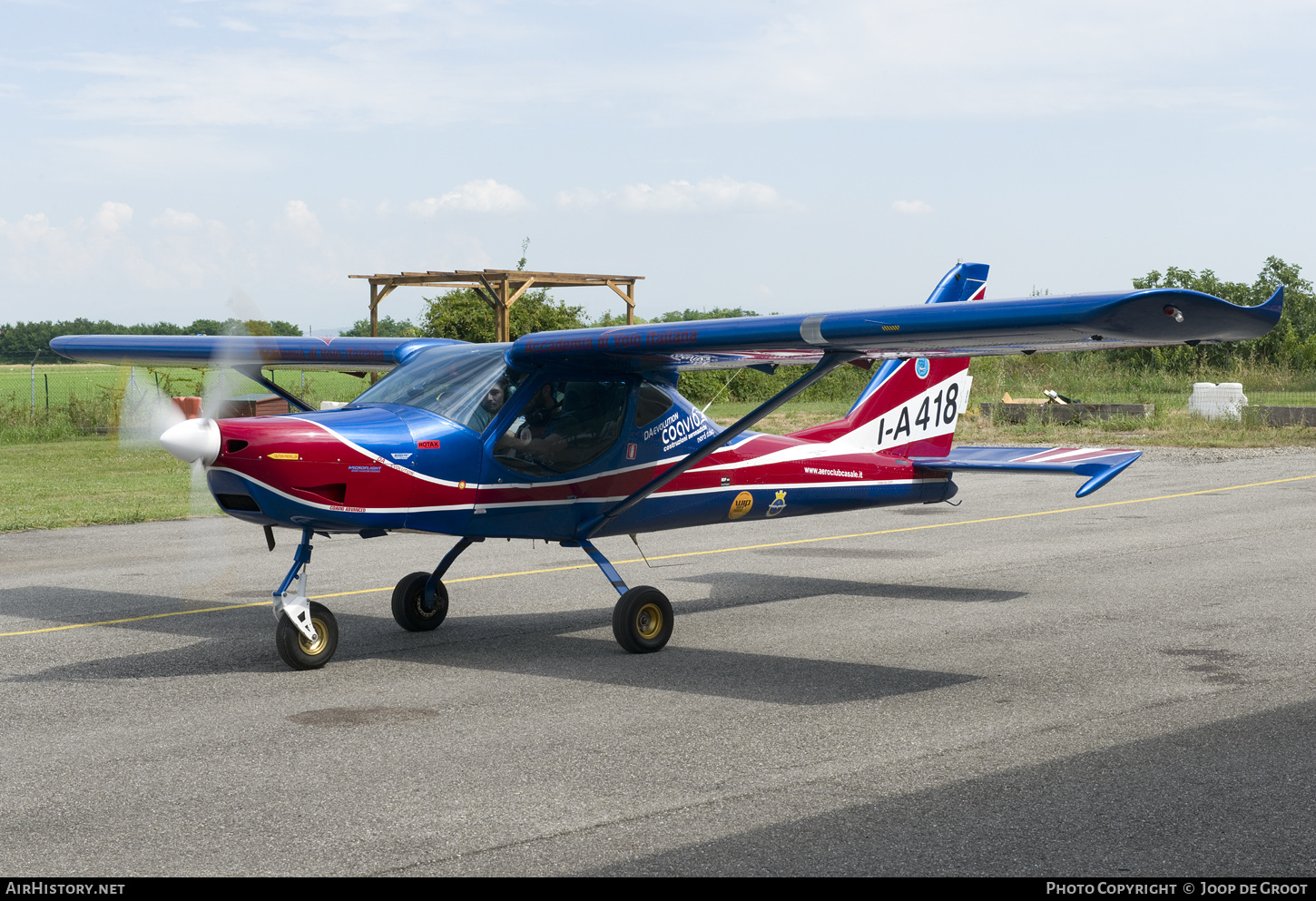 Aircraft Photo of I-A418 | Coavio DA Evolution | Aeroclub Casale Monferrato | AirHistory.net #327885