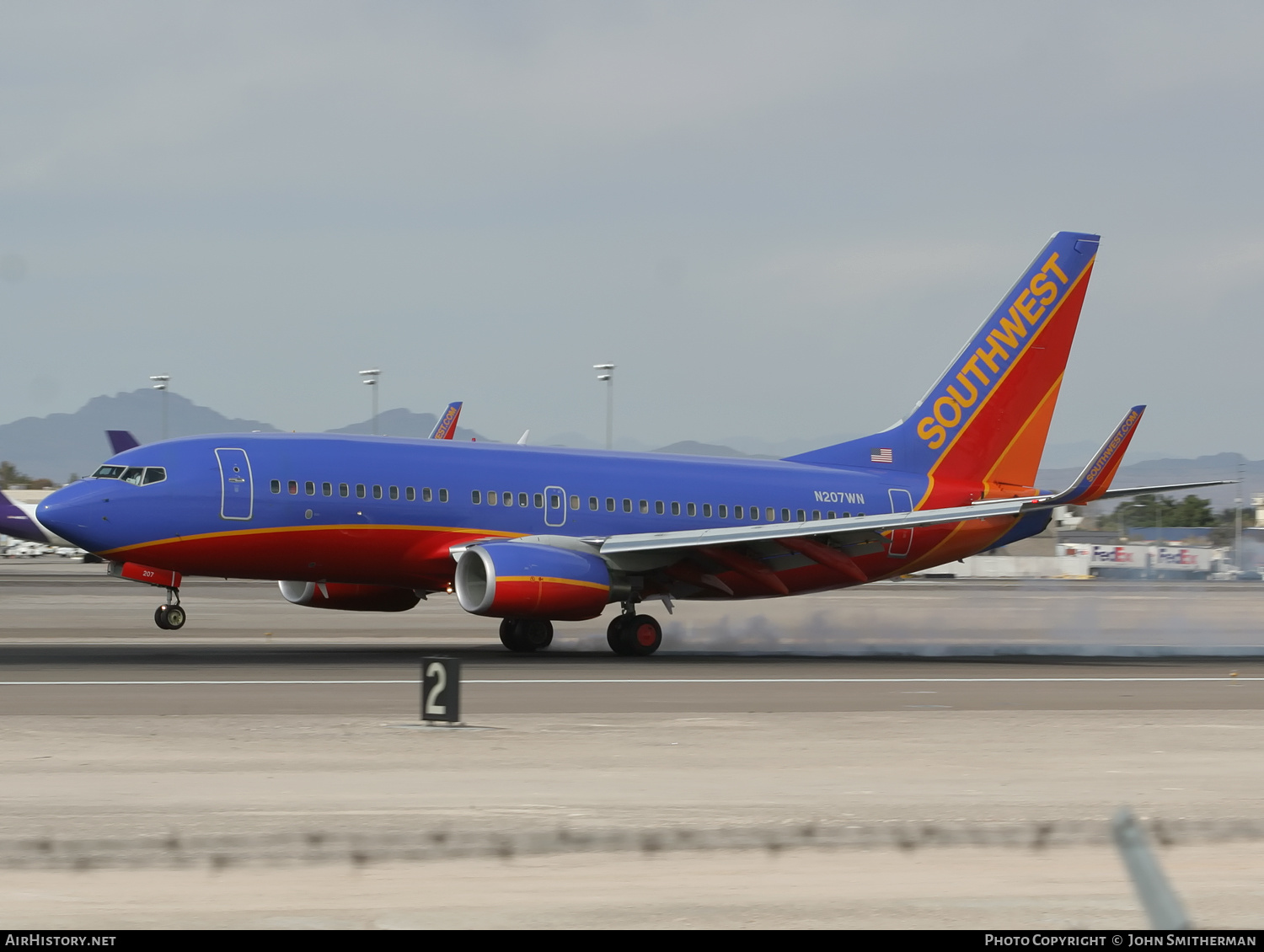 Aircraft Photo of N207WN | Boeing 737-7H4 | Southwest Airlines | AirHistory.net #327915