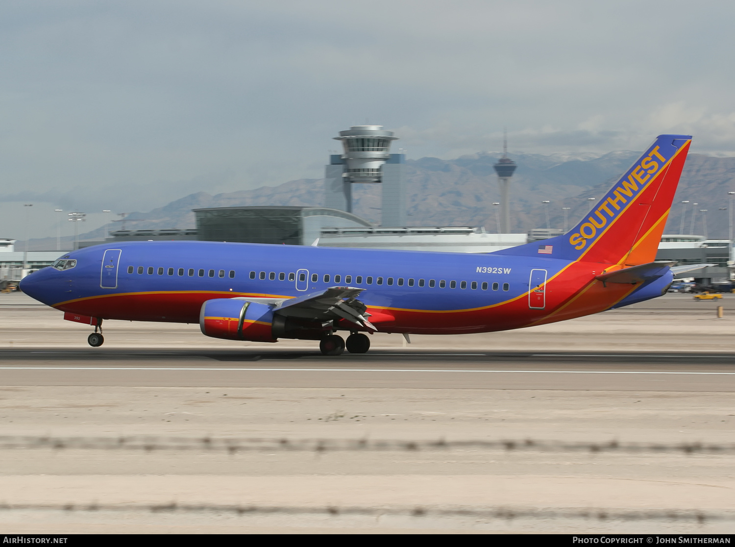 Aircraft Photo of N392SW | Boeing 737-3H4 | Southwest Airlines | AirHistory.net #327922