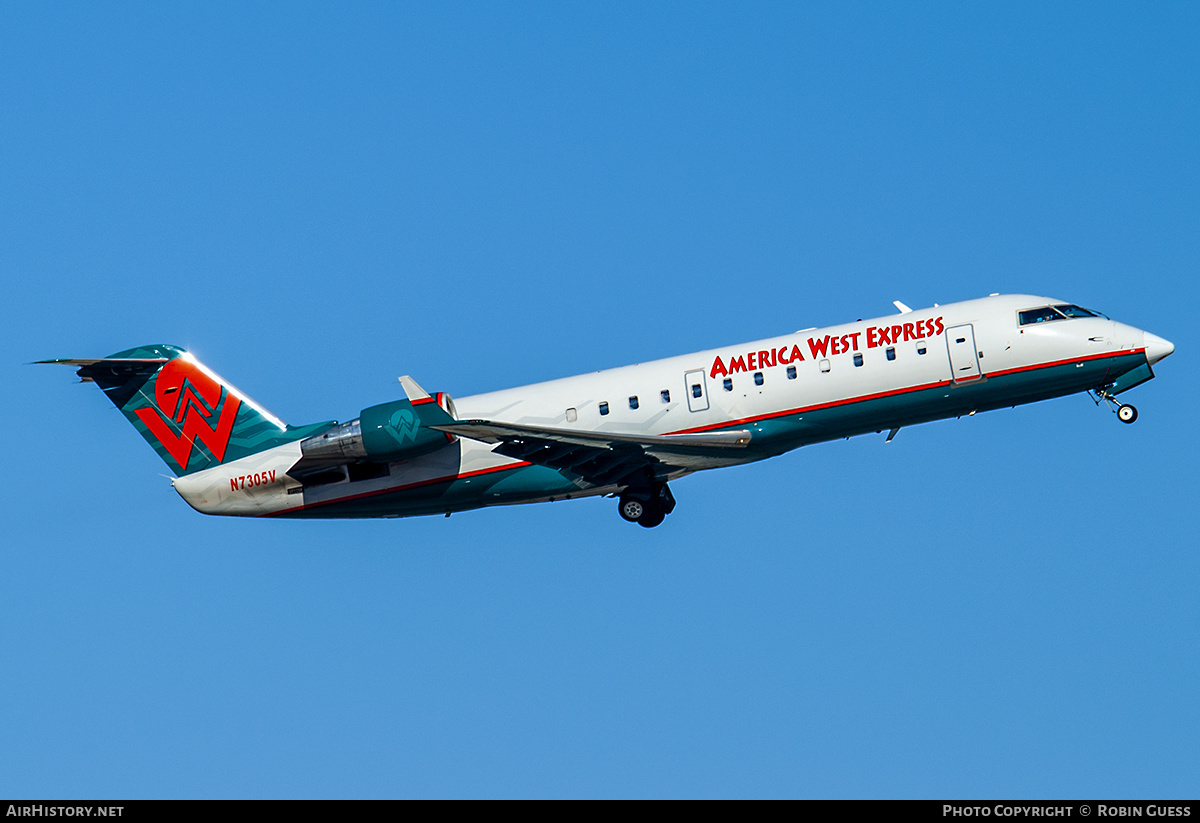 Aircraft Photo of N7305V | Bombardier CRJ-200LR (CL-600-2B19) | America West Express | AirHistory.net #327952