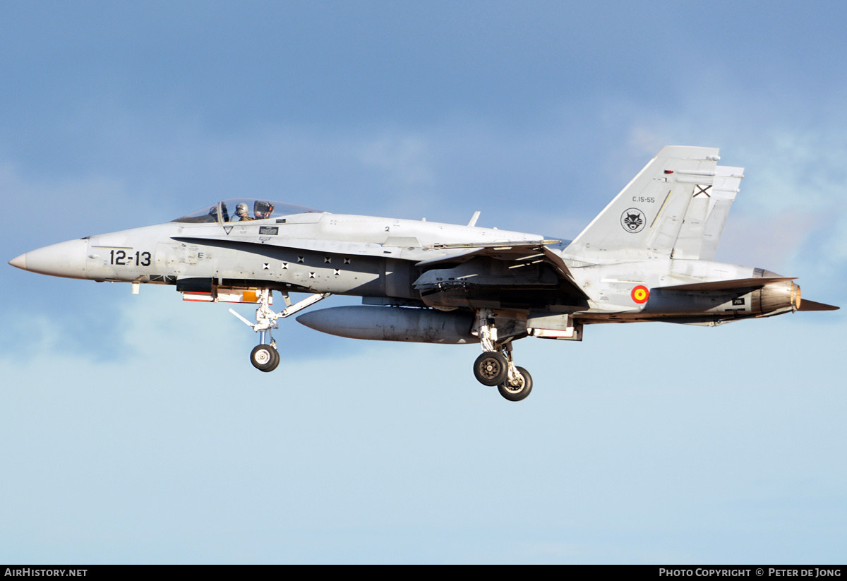 Aircraft Photo of C.15-55 | McDonnell Douglas EF-18M Hornet | Spain - Air Force | AirHistory.net #327959