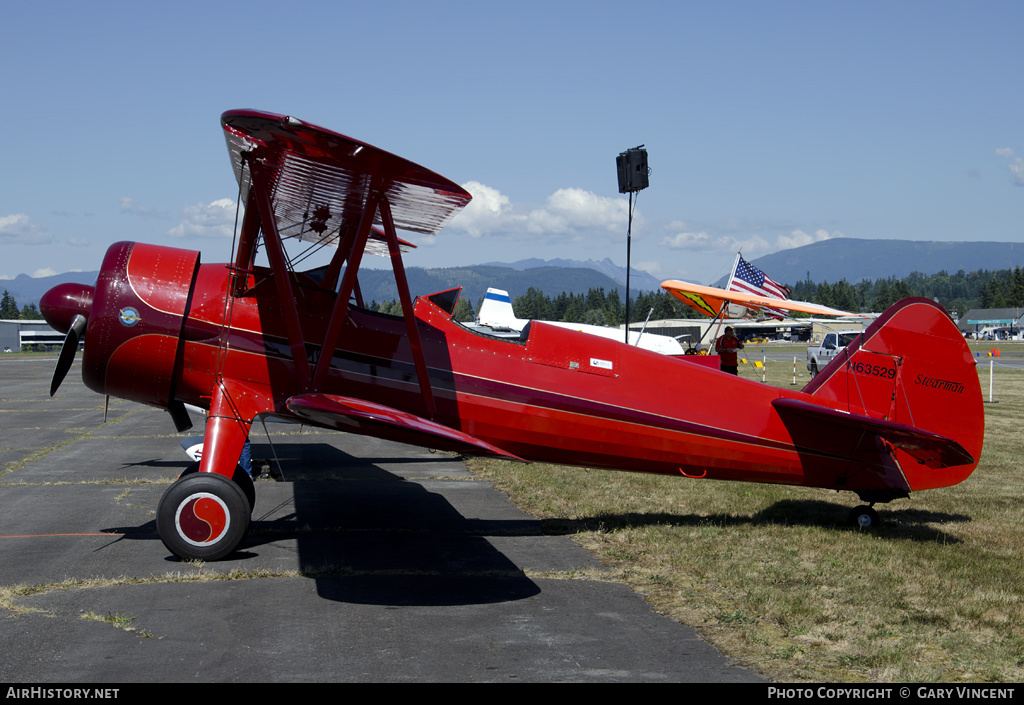 Aircraft Photo of N63529 | Stearman PT-17/R985 Kaydet (A75N1) | AirHistory.net #327979