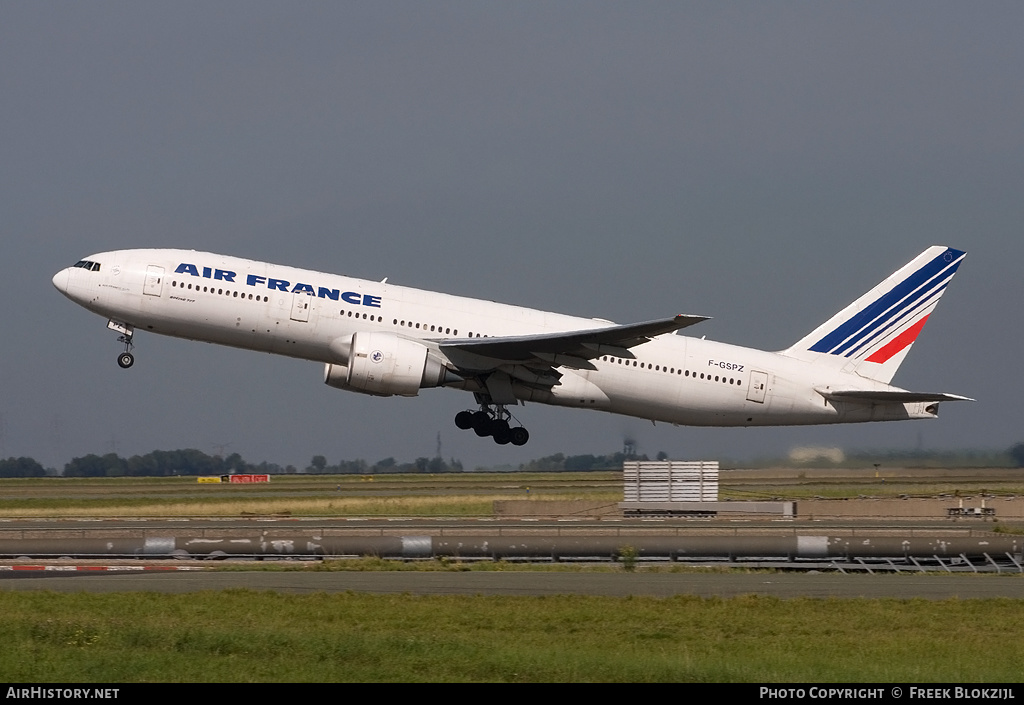 Aircraft Photo of F-GSPZ | Boeing 777-228/ER | Air France | AirHistory.net #327982