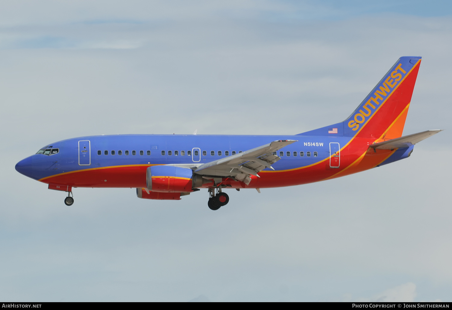 Aircraft Photo of N514SW | Boeing 737-5H4 | Southwest Airlines | AirHistory.net #327998