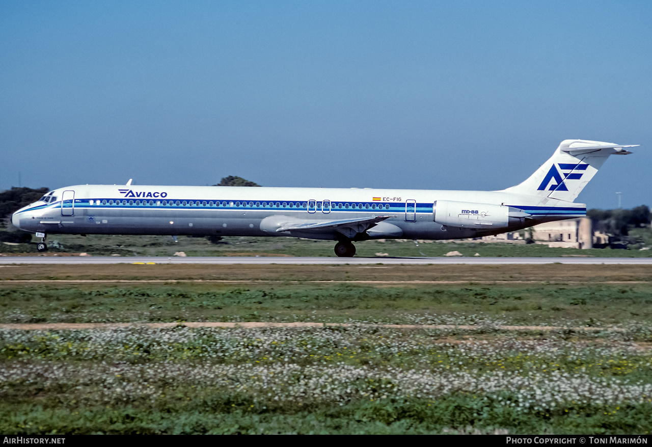 Aircraft Photo of EC-FIG | McDonnell Douglas MD-88 | Aviaco | AirHistory.net #328044